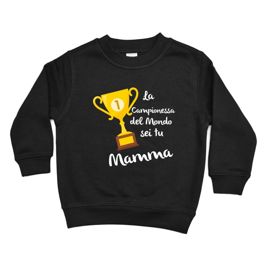 Felpa bambino la campionessa del mondo sei tu mamma Per la mamma