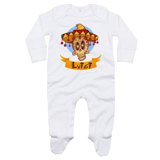 Tutina neonato personalizzata con nome sombrero Divertenti