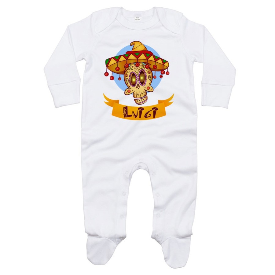 Tutina neonato personalizzata con nome sombrero Divertenti