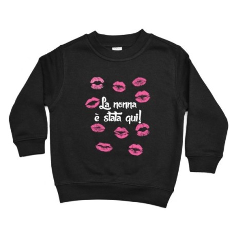Felpa bambino personalizzabile con nome nonna è stata qui Per i nonni
