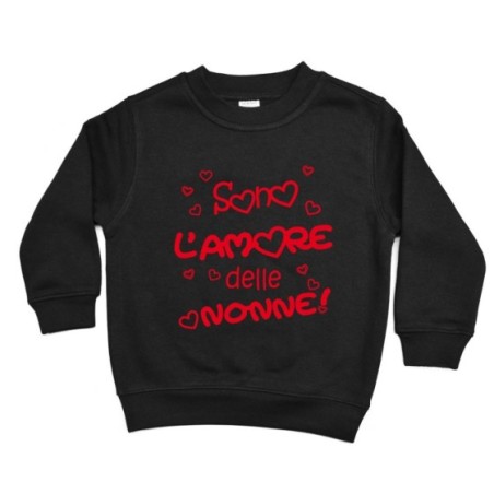 Felpa bambino personalizzabile con nome sono l'amore del...
