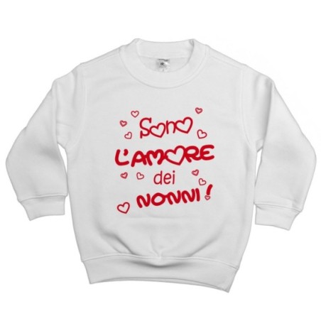 Felpa bambino personalizzabile con nome sono l'amore del nonno dei nonni Per i nonni