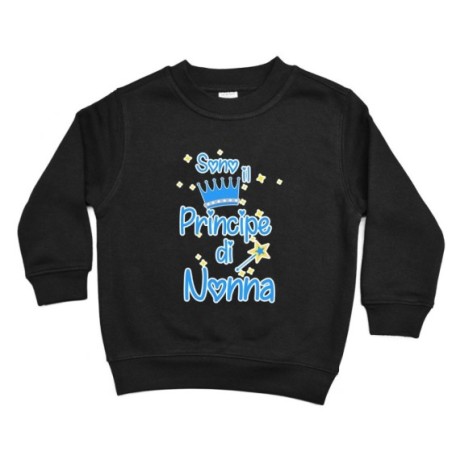 Felpa bambina sono il principe del nonno dei nonni