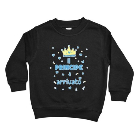Felpa bambino il principe è arrivato Divertenti