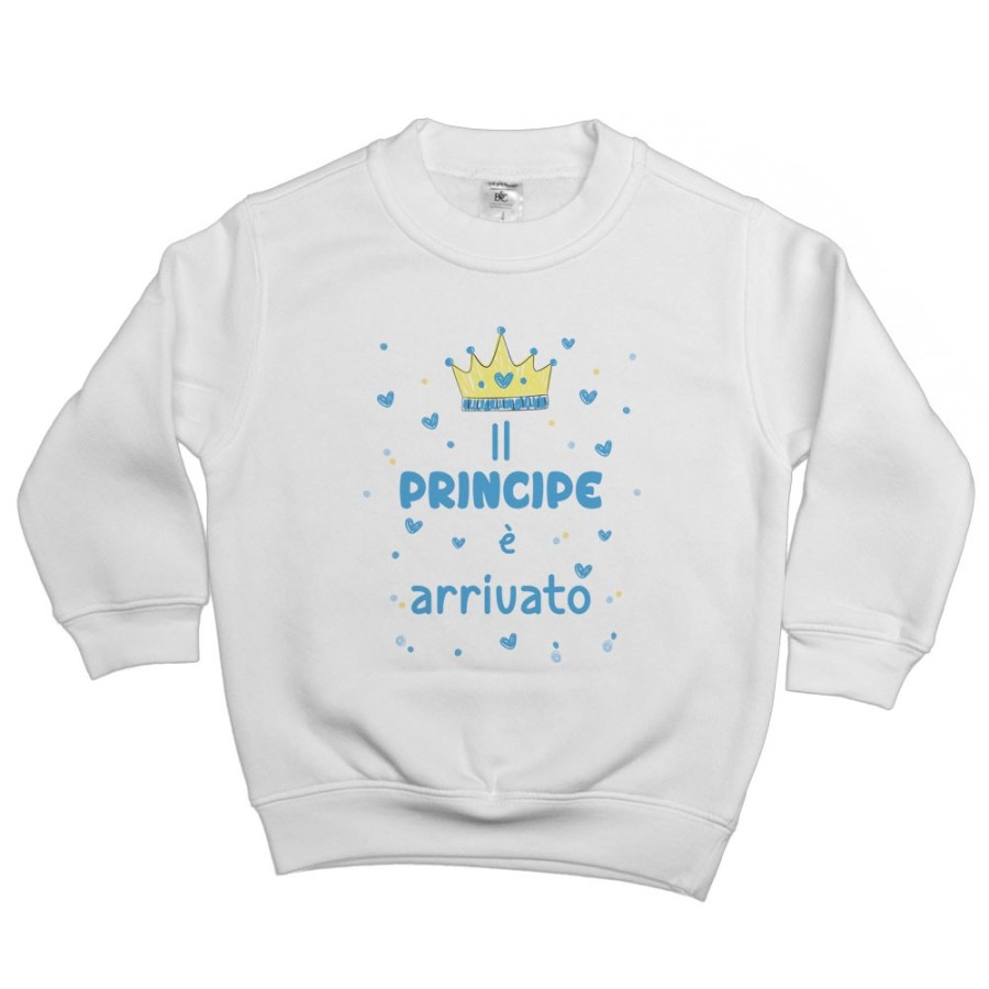 Felpa bambino il principe è arrivato Divertenti
