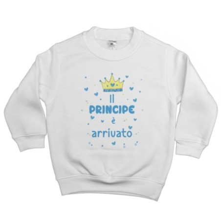 Felpa bambino il principe è arrivato Divertenti