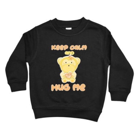 Felpa bambino keep calm and hug me Divertenti