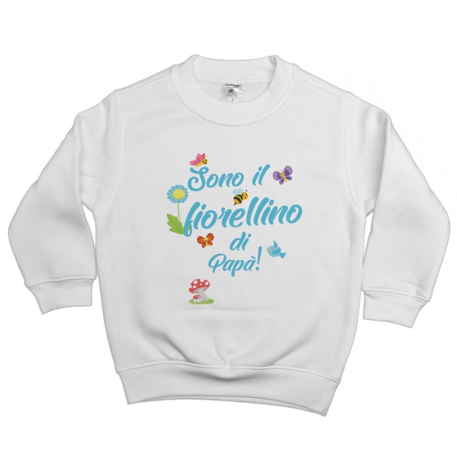 Felpa bambino sono il fiorellino di papà Per il papà