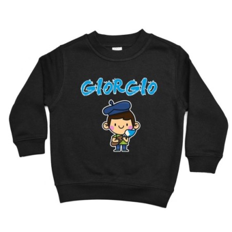 Felpa bambino personalizzata con nome piccolo artista Divertenti
