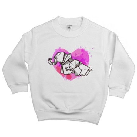 Felpa bambina elefantine rosa