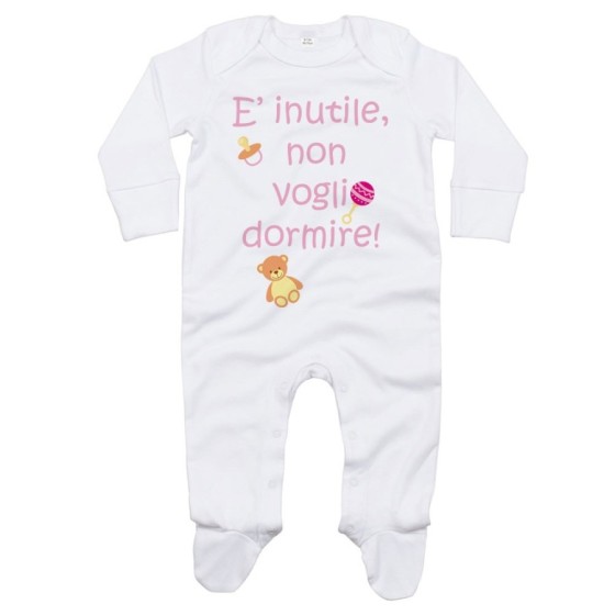 Tutina neonato non voglio dormire Divertenti