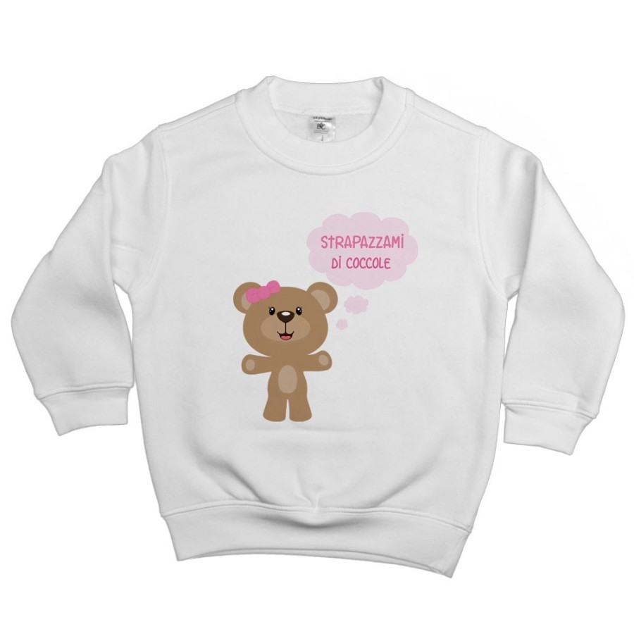 Felpa bambino strapazzami di coccole Divertenti
