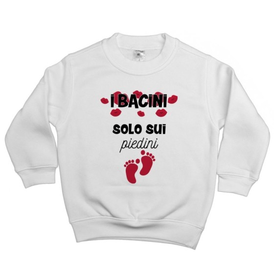Felpa bambino i bacini solo sui piedini Divertenti