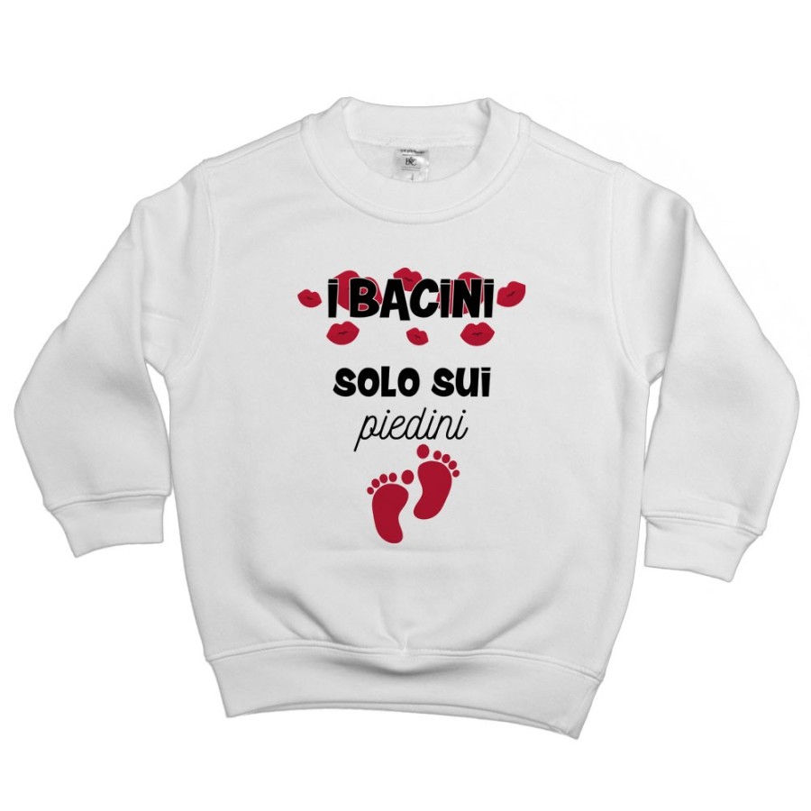 Felpa bambino i bacini solo sui piedini Divertenti