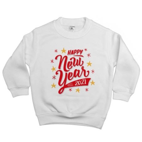 Felpa bambino personalizzata con anno happy new year