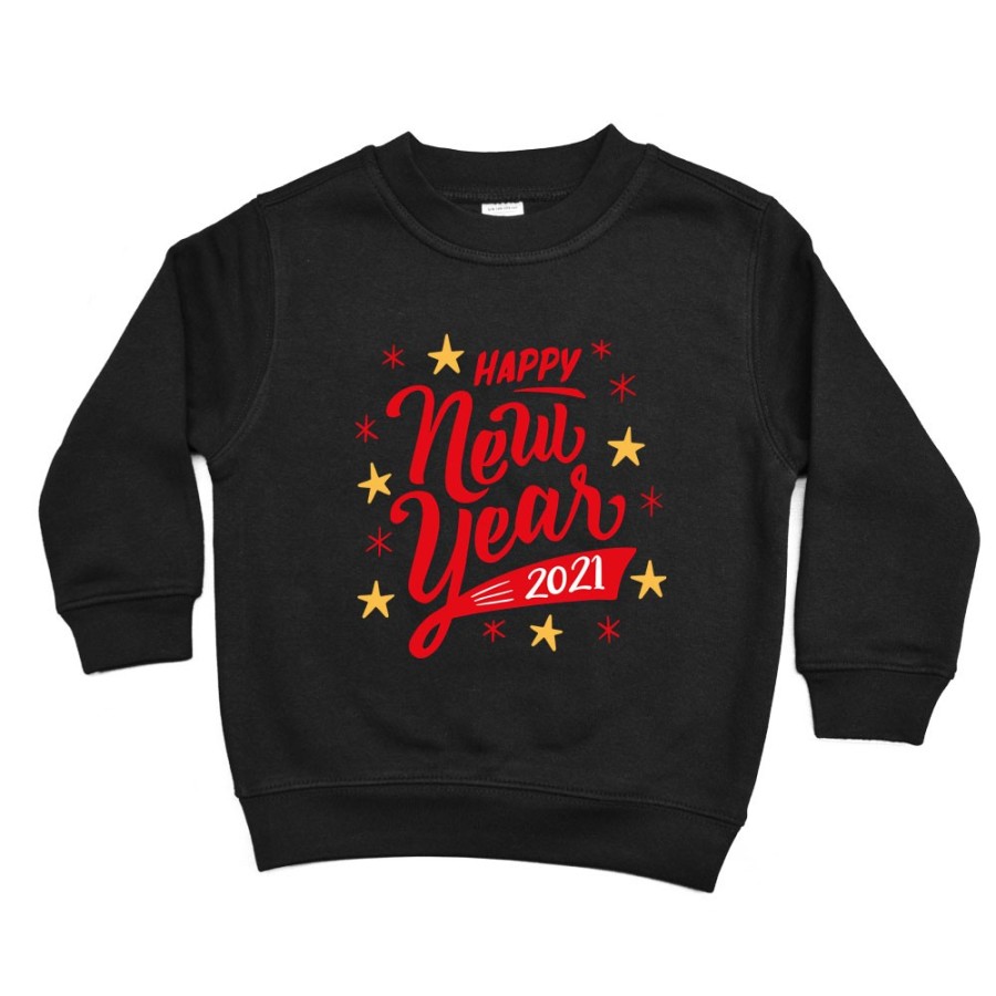 Felpa bambino personalizzata con anno happy new year Natale