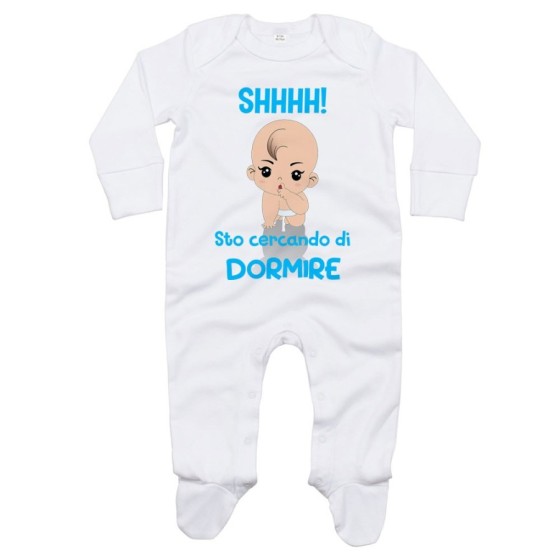 Tutina neonato shhhh sto cercando di dormire Divertenti