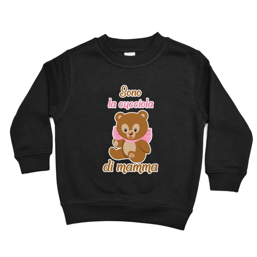 Felpa bambina sono la cucciola di mamma Per la mamma
