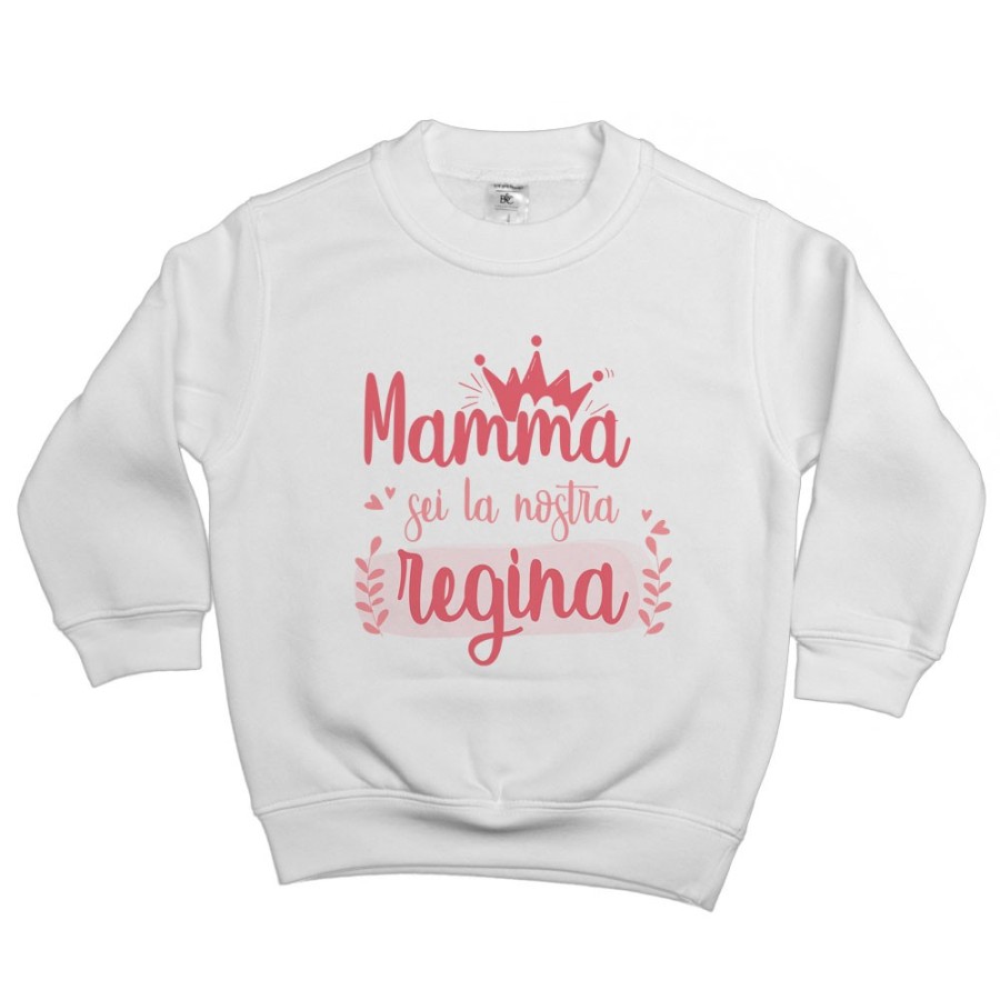 Felpa bambino mamma sei la nostra regina Per la mamma