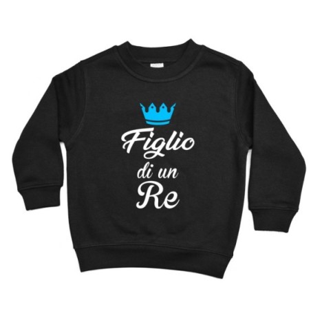 Felpa bambino figlio di un re figlia di un re con corona...