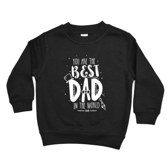 Felpa bambino the best dad in the world Per il papà