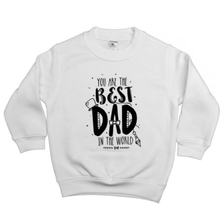 Felpa bambino the best dad in the world Per il papà