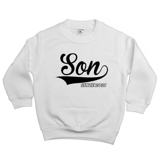 Felpa bambino personalizzato con anno daughter son since Per la famiglia