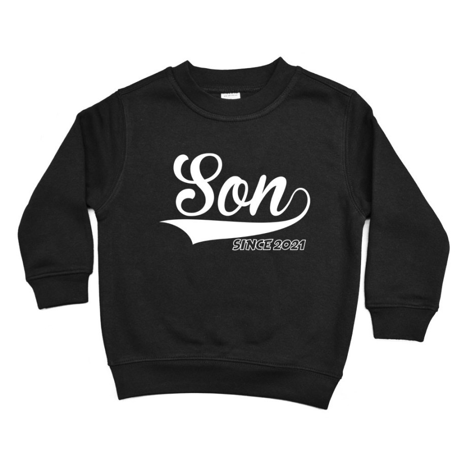Felpa bambino personalizzato con anno daughter son since Per la famiglia