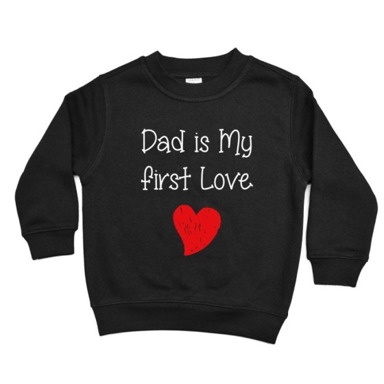 Felpa bambino dad is my first love Per il papà