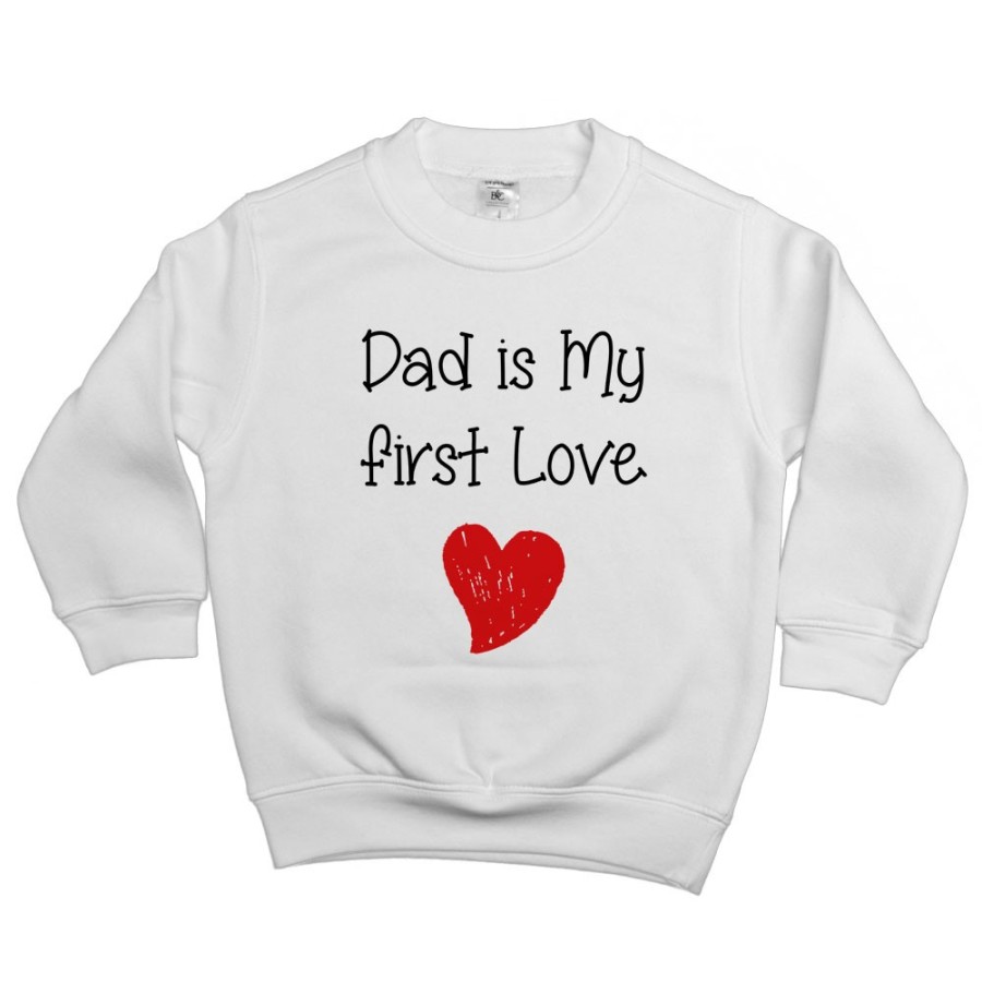 Felpa bambino dad is my first love Per il papà