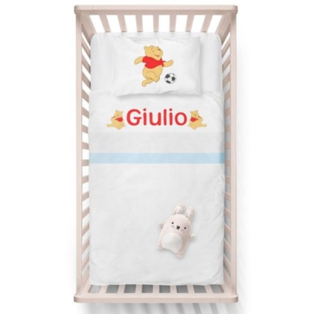 Lenzuola culletta e carrozzina personalizzata con nome...