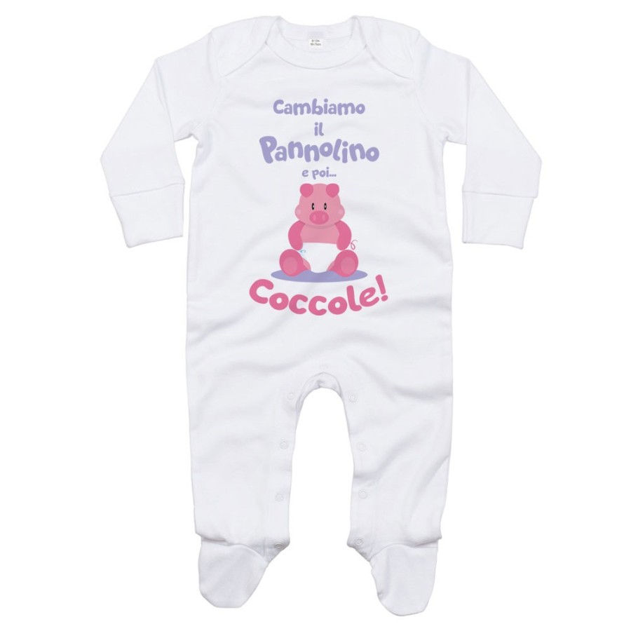 Tutina neonato cambiamo il pannolino e poi coccole Divertenti