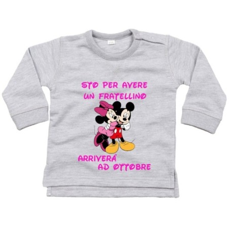 Felpa neonata personalizzata con mese sto per avere un...