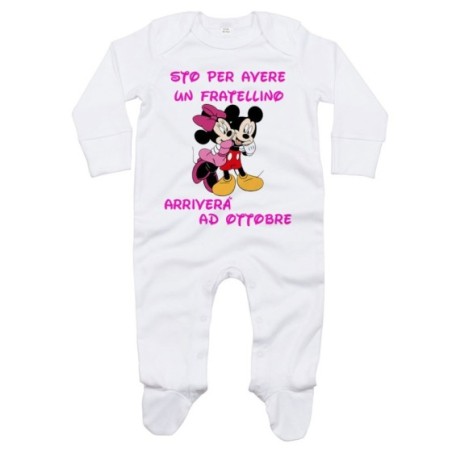 Tutina neonata personalizzata con mese sto per avere un...