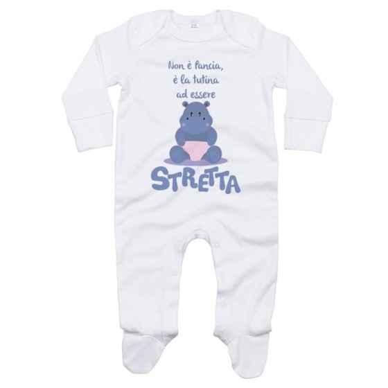 Tutina neonato non è pancia è la tutina ad essere stretta ippopotamo Divertenti