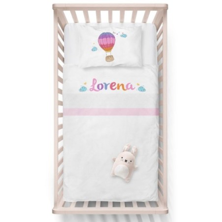 Lenzuola culletta e carrozzina neonata personalizzata con...