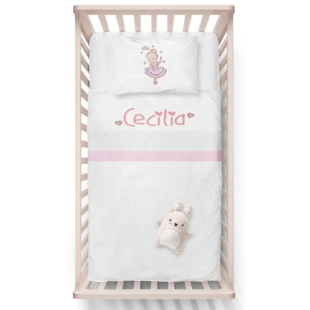 Lenzuola culletta e carrozzina neonata personalizzata con...