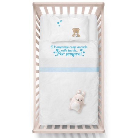 Lenzuola culletta e carrozzina personalizzabile con nome baby bear Divertenti