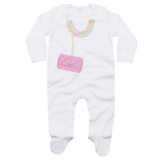 Tutina neonata collana e borsetta Divertenti