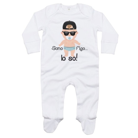 Tutina neonato sono figo lo so streetwear Divertenti