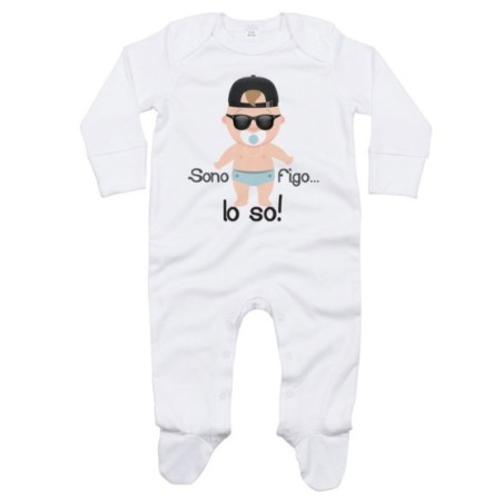 Tutina neonato sono figo lo so streetwear Divertenti