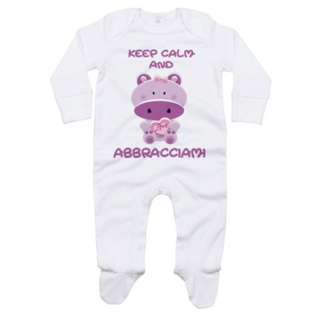 Tutina neonato keep calm and abbracciami