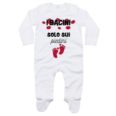 Tutina neonato i bacini solo sui piedini