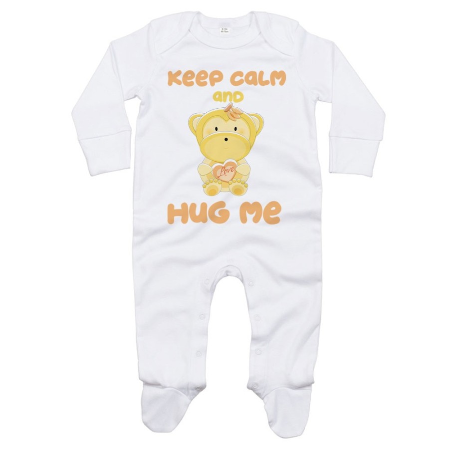 Tutina neonato keep calm and hug me Divertenti