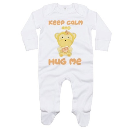 Tutina neonato keep calm and hug me Divertenti