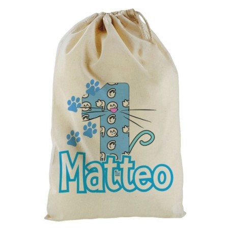 Sacchetto nascita bimbo personalizzato con nome festa a...