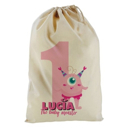 Sacchetto nascita bimbo personalizzato con nome festa a...