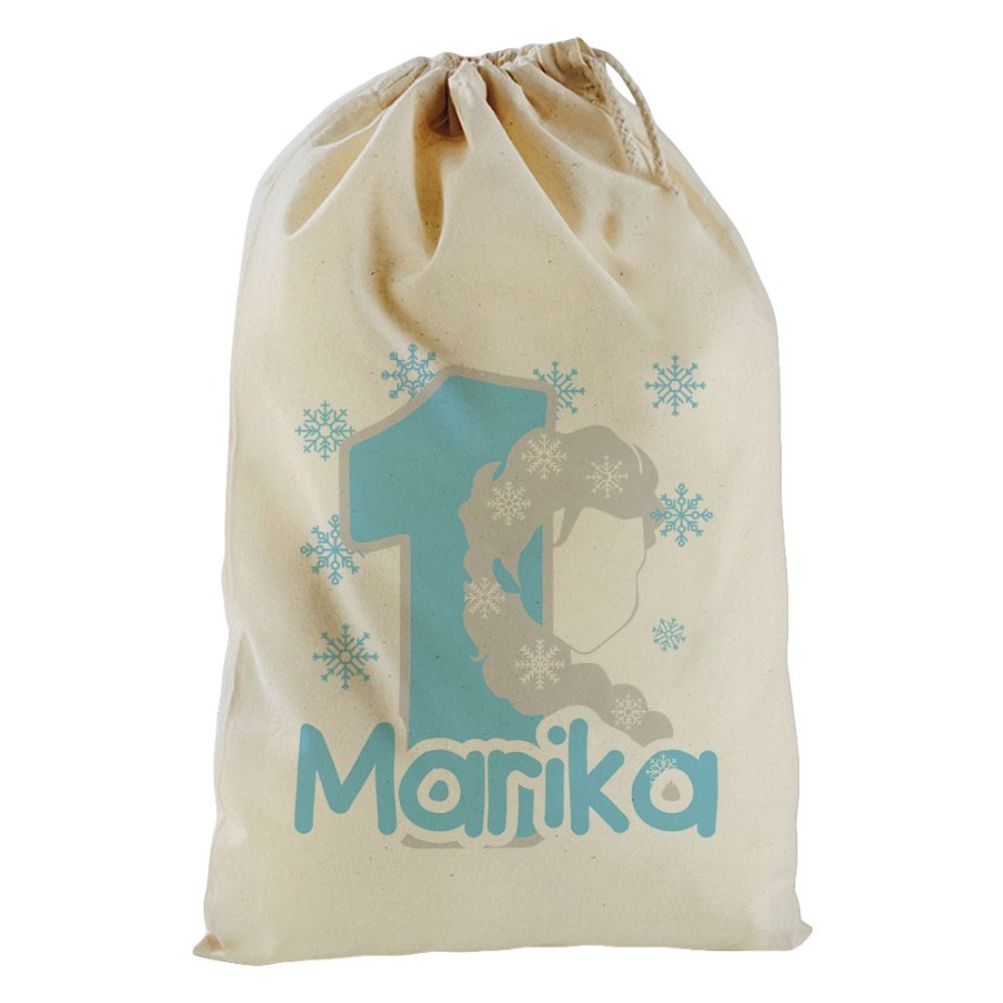 Sacchetto nascita bimbo personalizzato con nome festa a tema frozen elsa Compleanno