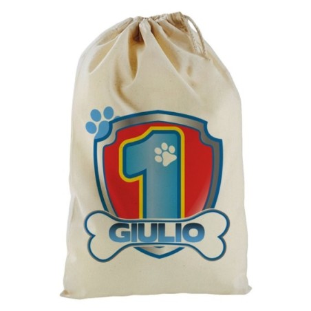 Sacchetto nascita bimbo personalizzato con nome festa a...