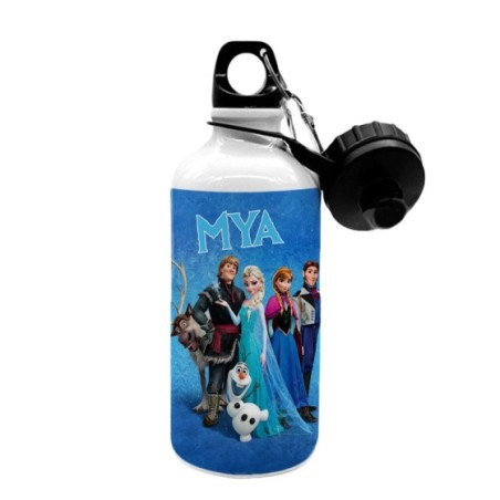 Borraccia personalizzata con nome frozen Cartoon